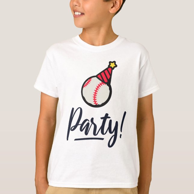 Baseball-Party T-Shirt (Vorderseite)