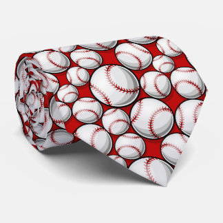 Baseball Pattern Necktie Krawatte