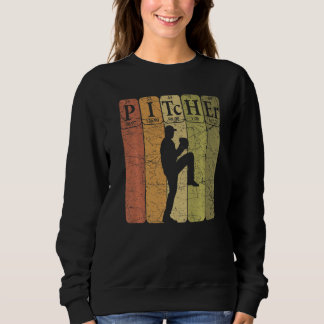 Baseball Periodic Table Elements Nerd Baseball Pit Sweatshirt