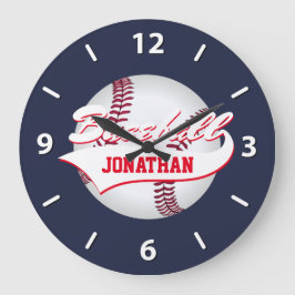 Baseball personalisieren große wanduhr