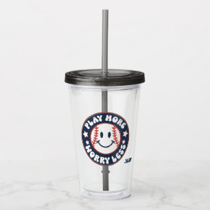 Baseball Personalisiert Acrylic Tumbler Acryltrinkbecher