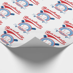 Baseball-Personalisiert-Geschenk Geschenkpapier