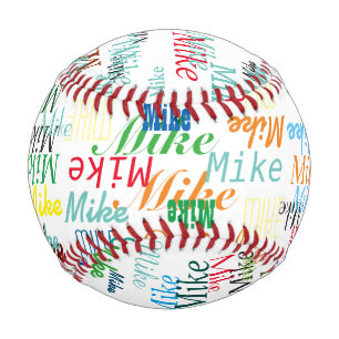 Baseball personalisiert mit seinem Namen