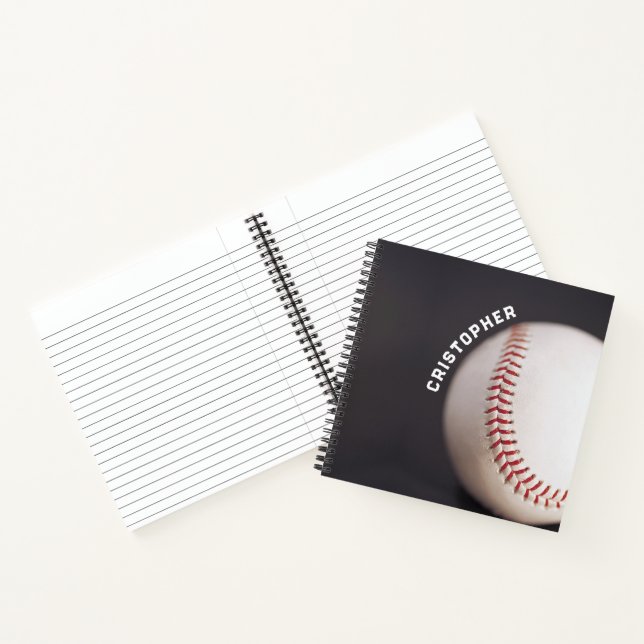 Baseball Personalisiert Notizbuch (Innenseite)