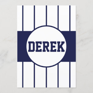 Baseball Pinstreifen Einladung