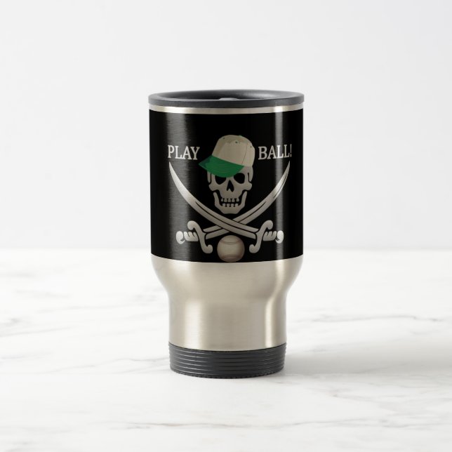 Baseball Pirate Tasse - wählen Sie Stil & Farbe (Mittel)