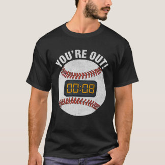Baseball Pitch Clock 15 Seconds Rule Batter Box Do T-Shirt