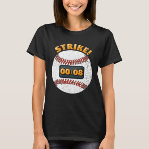 Baseball-Pitch-Uhr 15-Sekunden-Regel-Batter-Box T-Shirt