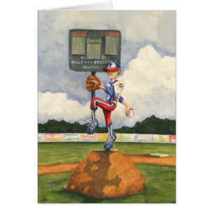 Baseball Pitcher auf dem Berg von Jay Throckmorton