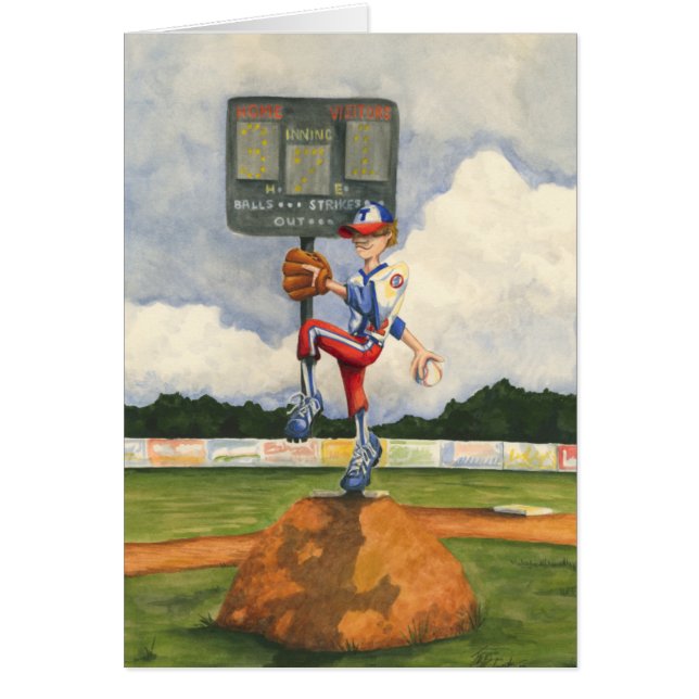 Baseball Pitcher auf dem Berg von Jay Throckmorton (Vorne)