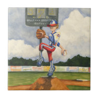 Baseball Pitcher auf dem Berg von Jay Throckmorton