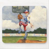 Baseball Pitcher auf dem Berg von Jay Throckmorton