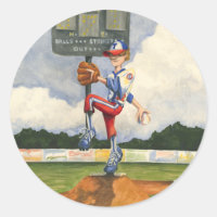 Baseball Pitcher auf dem Berg von Jay Throckmorton