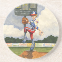 Baseball Pitcher auf dem Berg von Jay Throckmorton