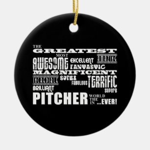 Baseball-Pitcher: Bester Pitcher Keramikornament