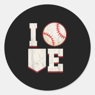 Baseball Pitcher Catcher Batter Softball Sports Runder Aufkleber