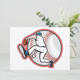 Baseball-Pitcher-Einladungen Einladung