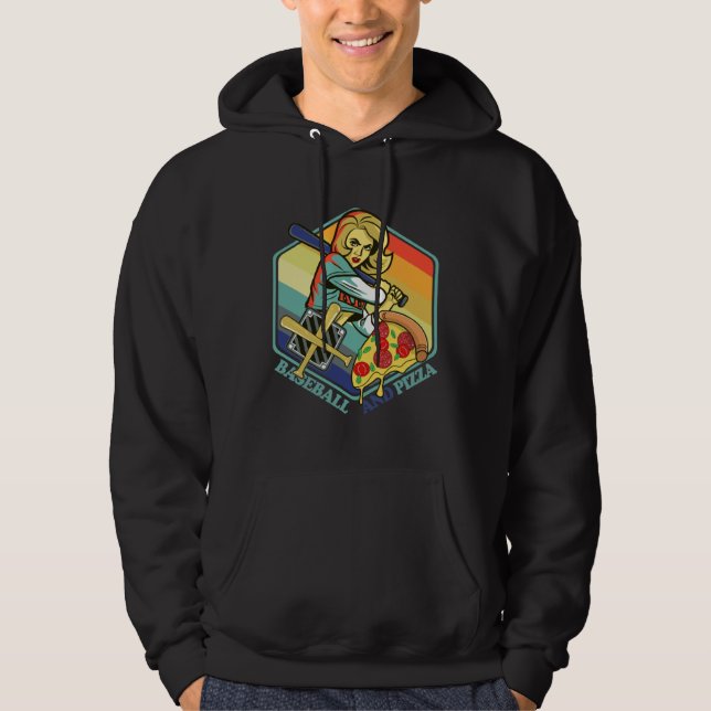 Baseball & Pizza Inning Strike Italian Pasta  for  Hoodie (Vorderseite)