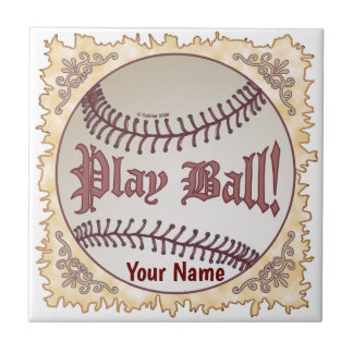 Baseball Play Ball Fliese