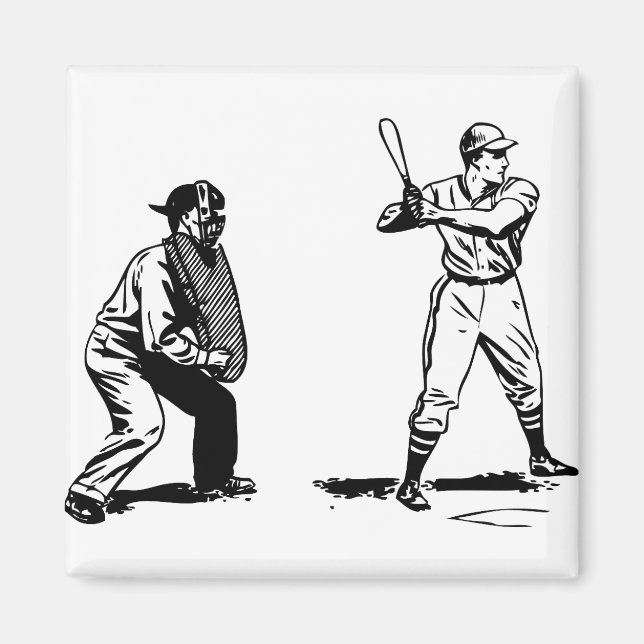 Baseball Player 1 Magnet (Vorne)