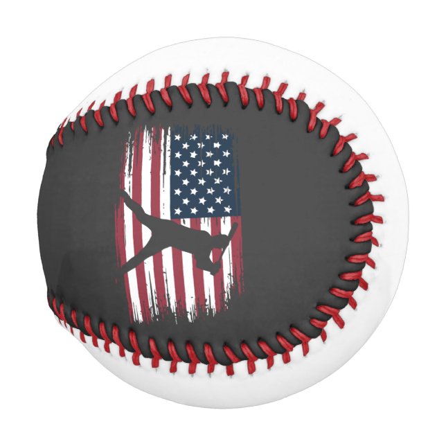 Baseball Player American Flag USA Camouflage Patri (Vorne Rechts)