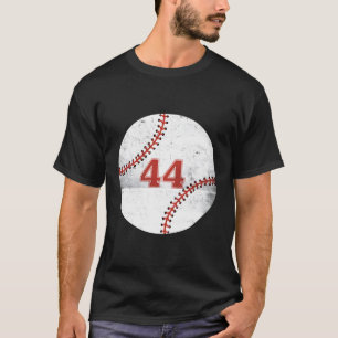 Baseball Player Baseball Fan Jersey Nummer 44 T-Shirt