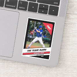 Baseball Player Benutzerdefiniertes Geschenk Schwa Aufkleber