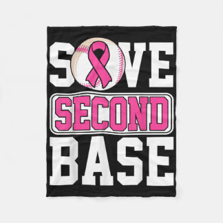 Baseball Player Breast Cancer Awaren der zweiten B Fleecedecke