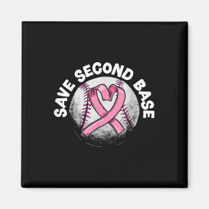 Baseball Player Breast Cancer Awaren der zweiten B Magnet