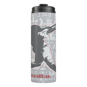 Baseball Player Design Thermal Tumbler Thermosbecher