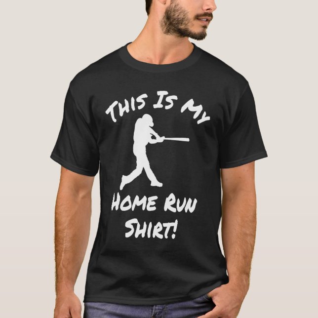 Baseball Player Homerun T-Shirt (Vorderseite)