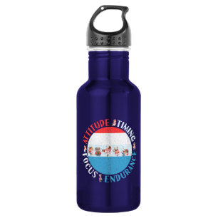 Baseball Player Mindset - Red White Blue Edelstahlflasche
