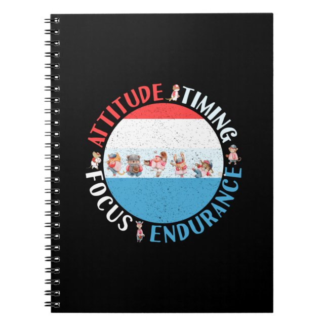 Baseball Player Mindset - Red White Blue Notizblock (Vorderseite)