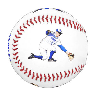 Baseball-Player mit Ihrem Namen oder Monogramm Baseball