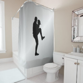 Baseball Player Pitcher Windup Duschvorhang