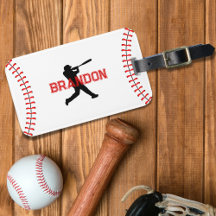 Baseball Player-Silhouette mit dem Namen Sports Ba