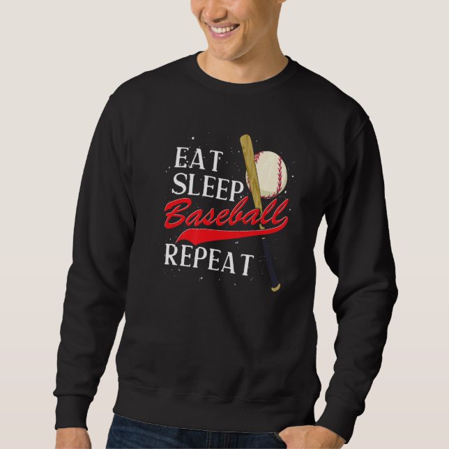 Baseball Player Sport Baseball Pitcher Baseball Sweatshirt (Vorderseite)