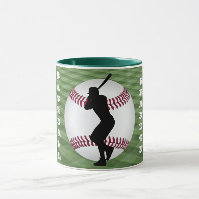 Baseball-Player-Tasse mit seinem Namen Tasse (Zentrum)