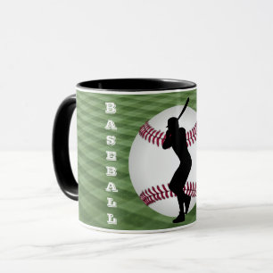 Baseball-Player-Tasse mit seinem Namen Tasse