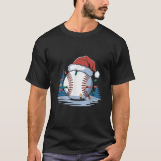 Baseball Player Weihnachts-WeihnachtsBaseball T-Shirt
