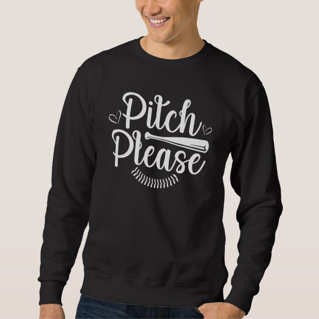 Baseball Player Womens Baseball Fan Baseball Mom 1 Sweatshirt (Vorderseite)