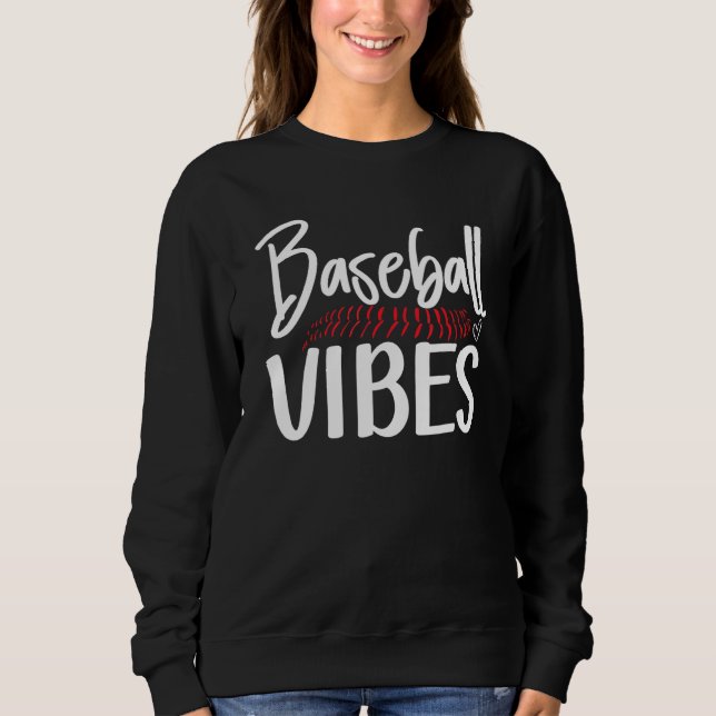Baseball Player Womens Baseball Fan Baseball Mom Sweatshirt (Vorderseite)
