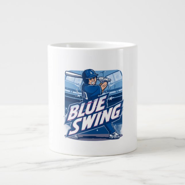 Baseball Playoff Championship Spirit Design Jumbo-Tasse (Vorderseite)