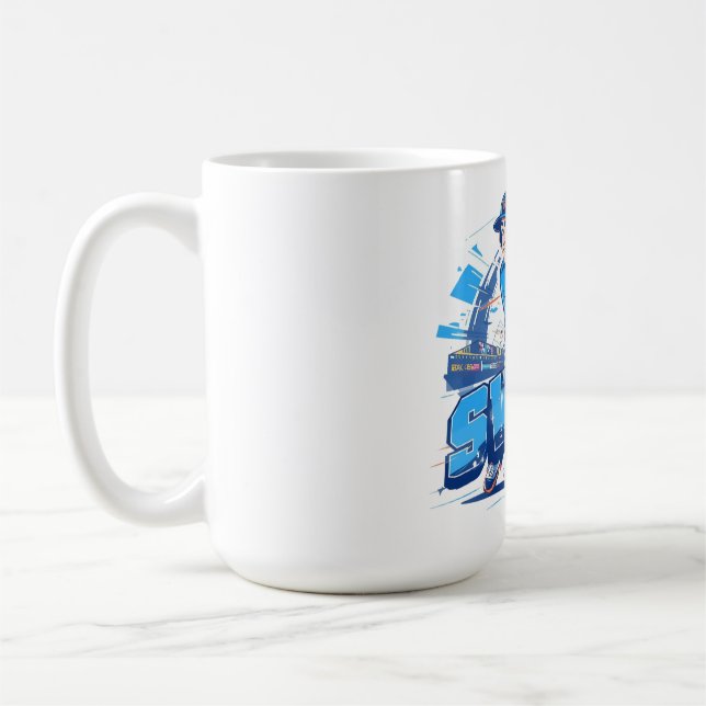 Baseball Playoff Championship Spirit Kaffeetasse (Links)