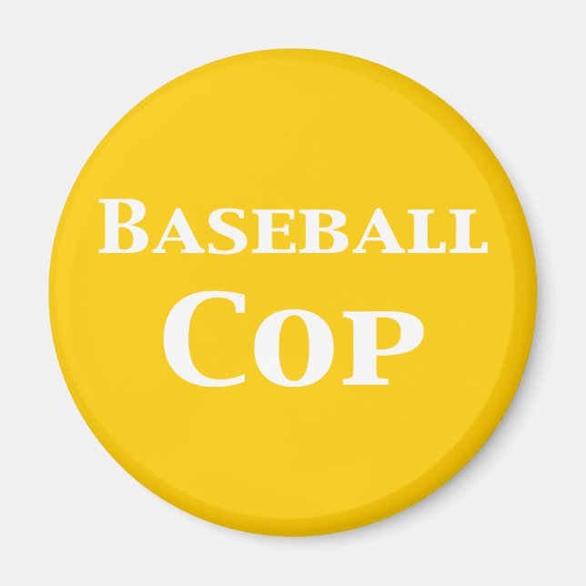 Baseball-Polizist-Geschenke Magnet (Vorne)