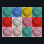 Baseball Pop Art Poster<br><div class="desc">Baseball Ball Art Poster - Popular Sports Posters Prints - American Popular Sports - US Baseball Artwork Print</div>