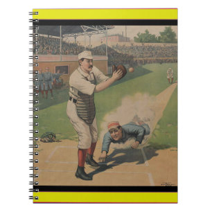 Baseball-Poster-Notebook Notizblock