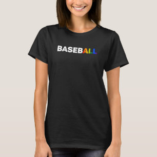 BasebALL Pride Rainbow Sport Flag LGBT Proud Allii T-Shirt