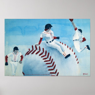 Baseball Print Poster