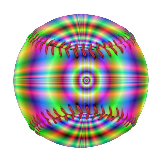Baseball Psychedelic Neon Catcradle (Rückseite)